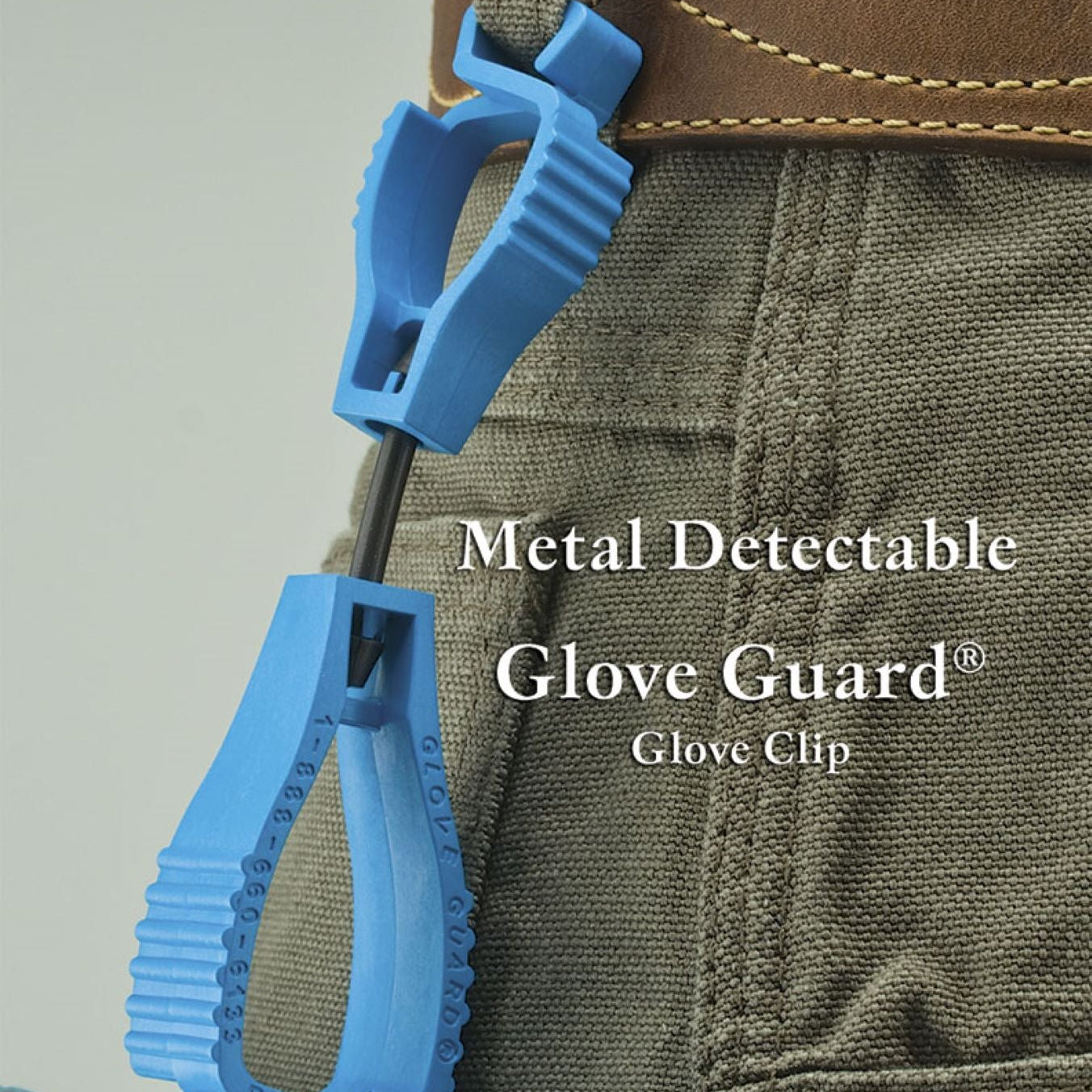 METAL DETECTABLE GLOVE GUARD CLIP - BLANK - #1939MD
