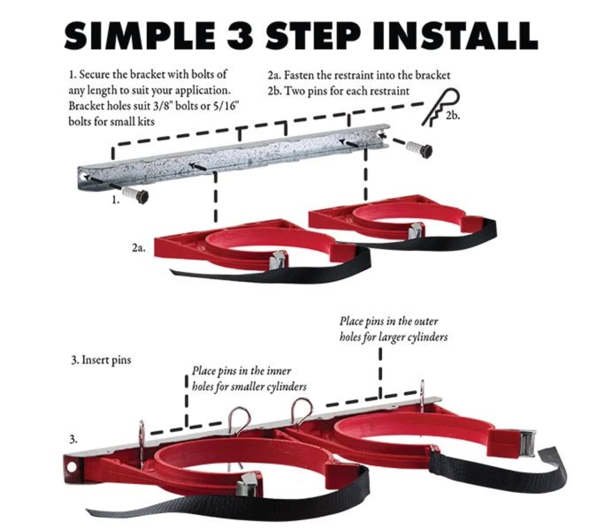 BOTTLECHOCK™ CYLINDER RESTRAINT - #AU BCB